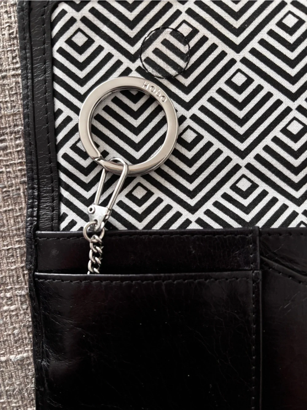 HOBO Black & White Geometric Tote